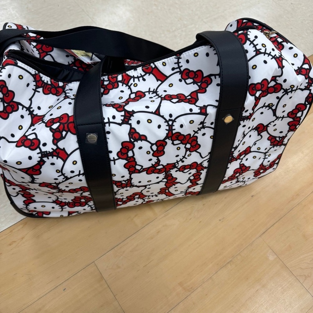 Hello Kitty Travel Bag - Red, Black, and White